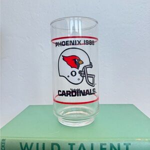 Vintage Phoenix Cardinals 1988 Glass Tumbler